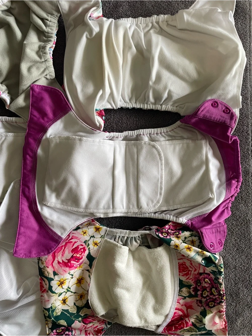 Reusable Cloth Diaper - Pink & Magenta Set